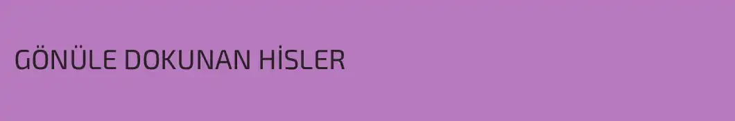 GÖNÜLE DOKUNAN HİSLER
